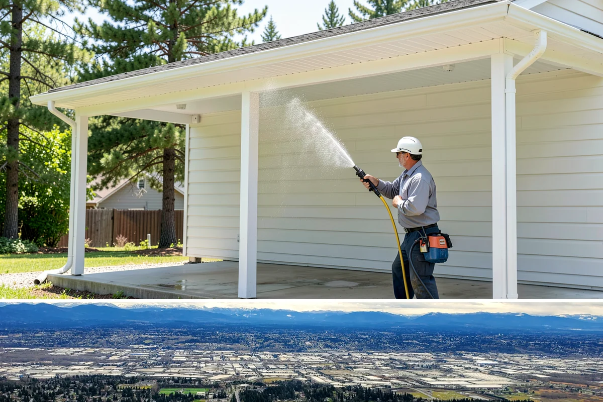 Retaining Wall Washing in SeaTac, King County, WA - Cleaning in early summer, after the soil begins to dry, limits the moisture that keeps masonry walls damp and speeds the return...
