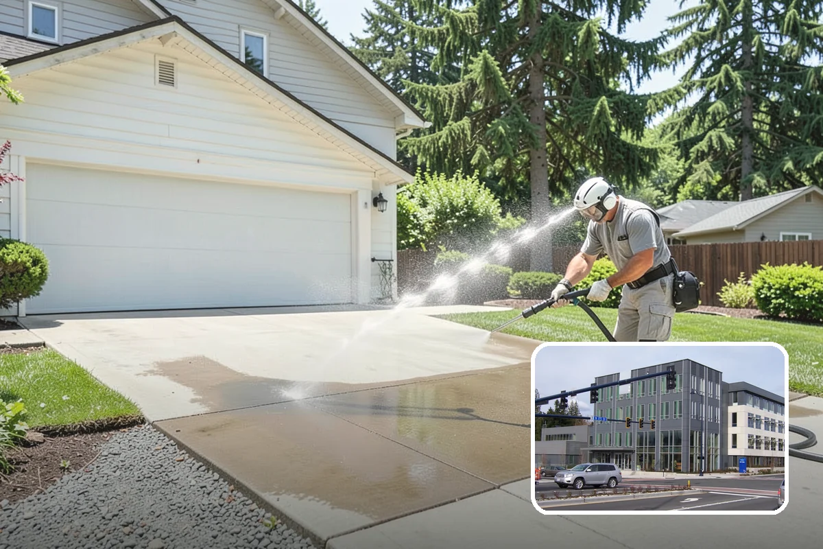 Retaining Wall Washing in Shoreline, King County, WA - Removes moss thriving along damp masonry joints