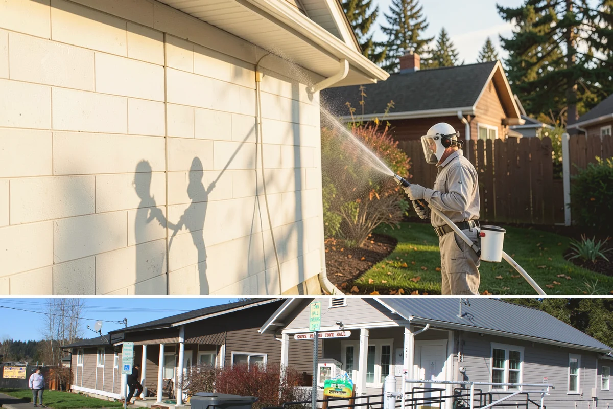 Retaining Wall Washing in South Prairie, Pierce County, WA - Cleaning in early summer, after the soil begins to dry, limits the moisture that keeps masonry walls damp and speeds the return...