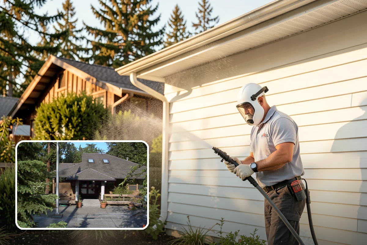 Retaining Wall Washing in Yarrow Point, King County, WA - Removes moss thriving along damp masonry joints
