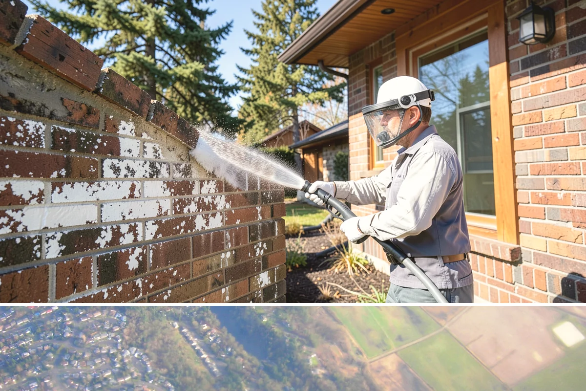 Roof Algae Removal in Algona, King County, WA - The dry summer stretch lets algaecide treatments cure without rain washing them away prematurely.