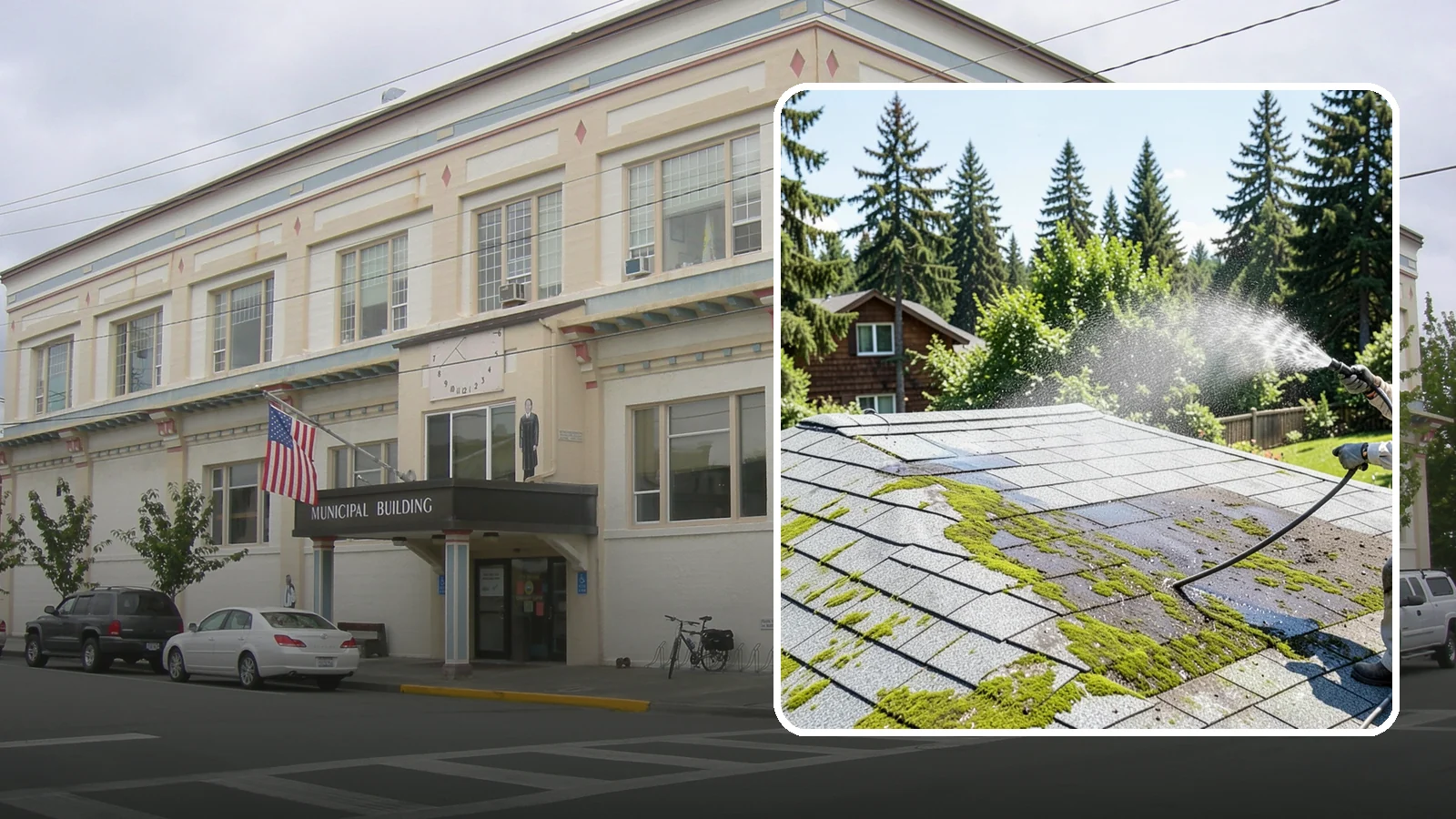 Roof Algae Removal in Anacortes, Skagit County, WA - Soft wash algae removal that dissolves the dark biological staining spreading across Northwest rooftops.