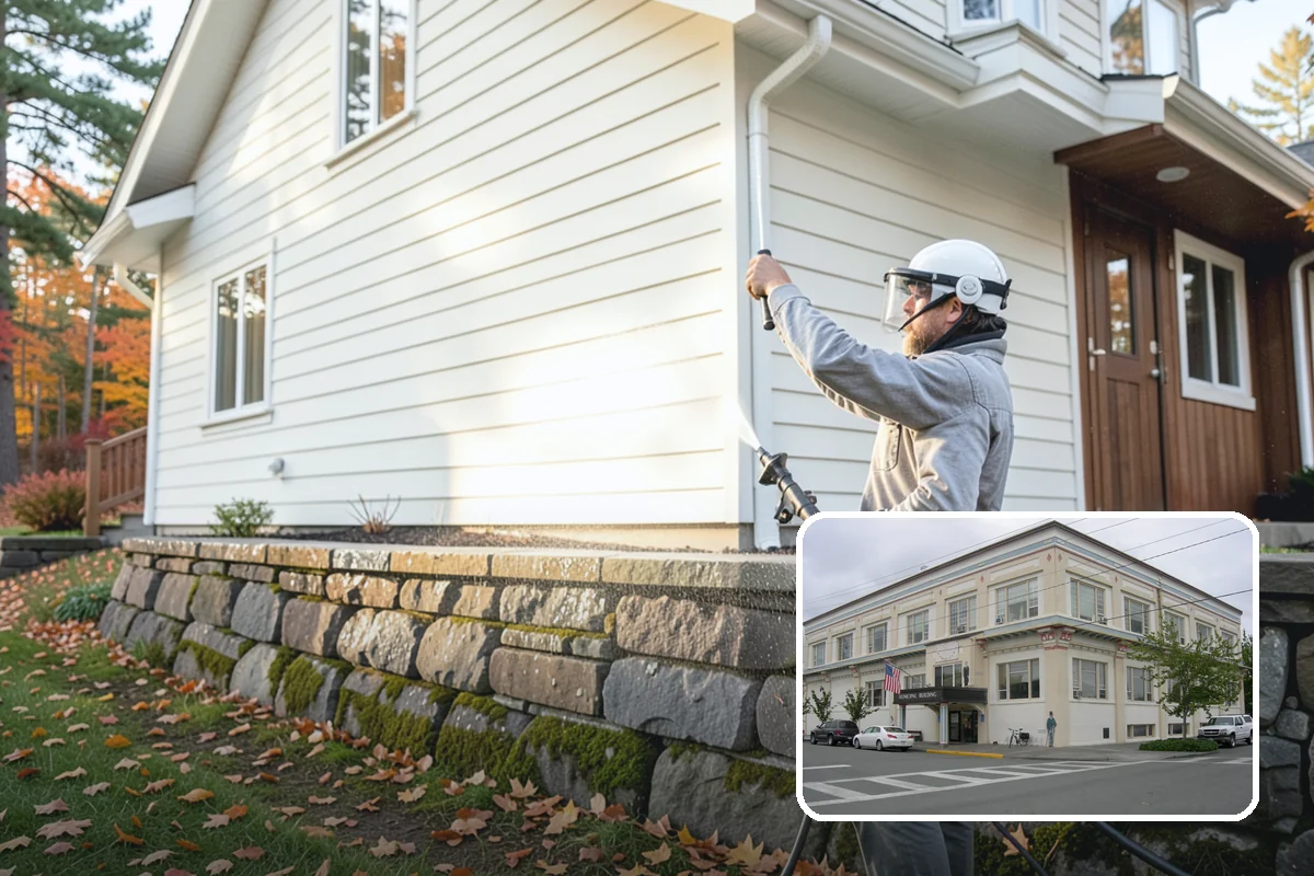 Roof Algae Removal in Anacortes, Skagit County, WA - Dissolves algae staining for a uniform roof appearance