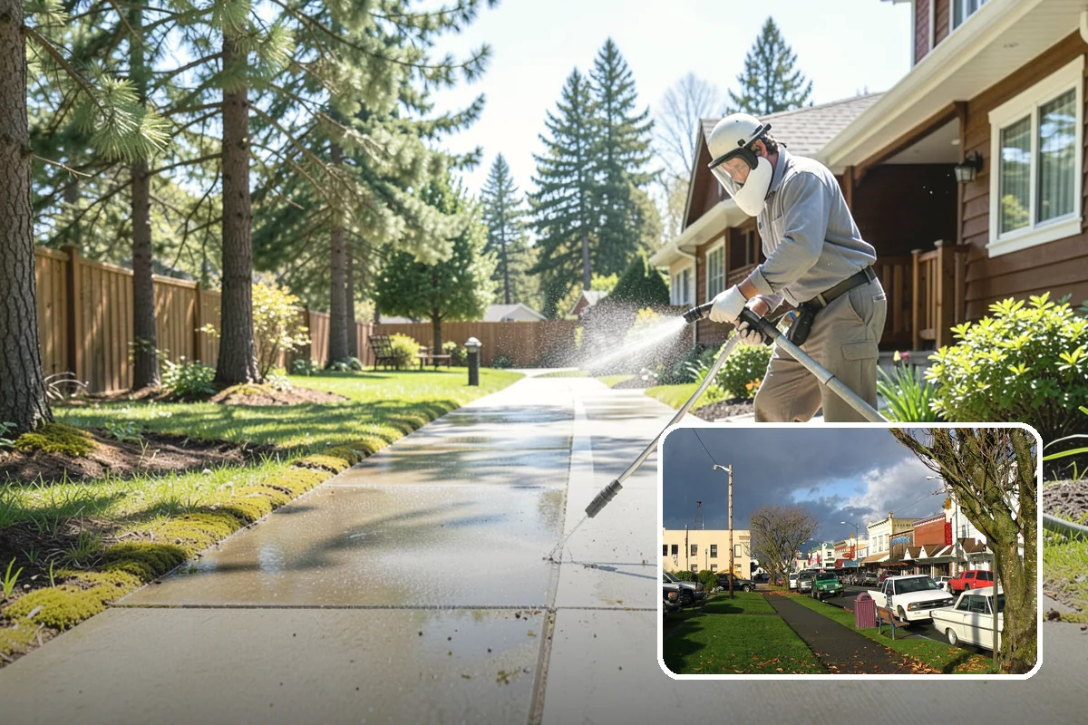 Roof Algae Removal in Arlington, Snohomish County, WA - Dissolves algae staining for a uniform roof appearance