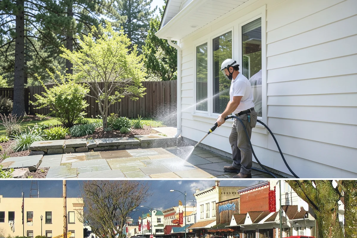 Roof Algae Removal in Arlington, Snohomish County, WA - The dry summer stretch lets algaecide treatments cure without rain washing them away prematurely.
