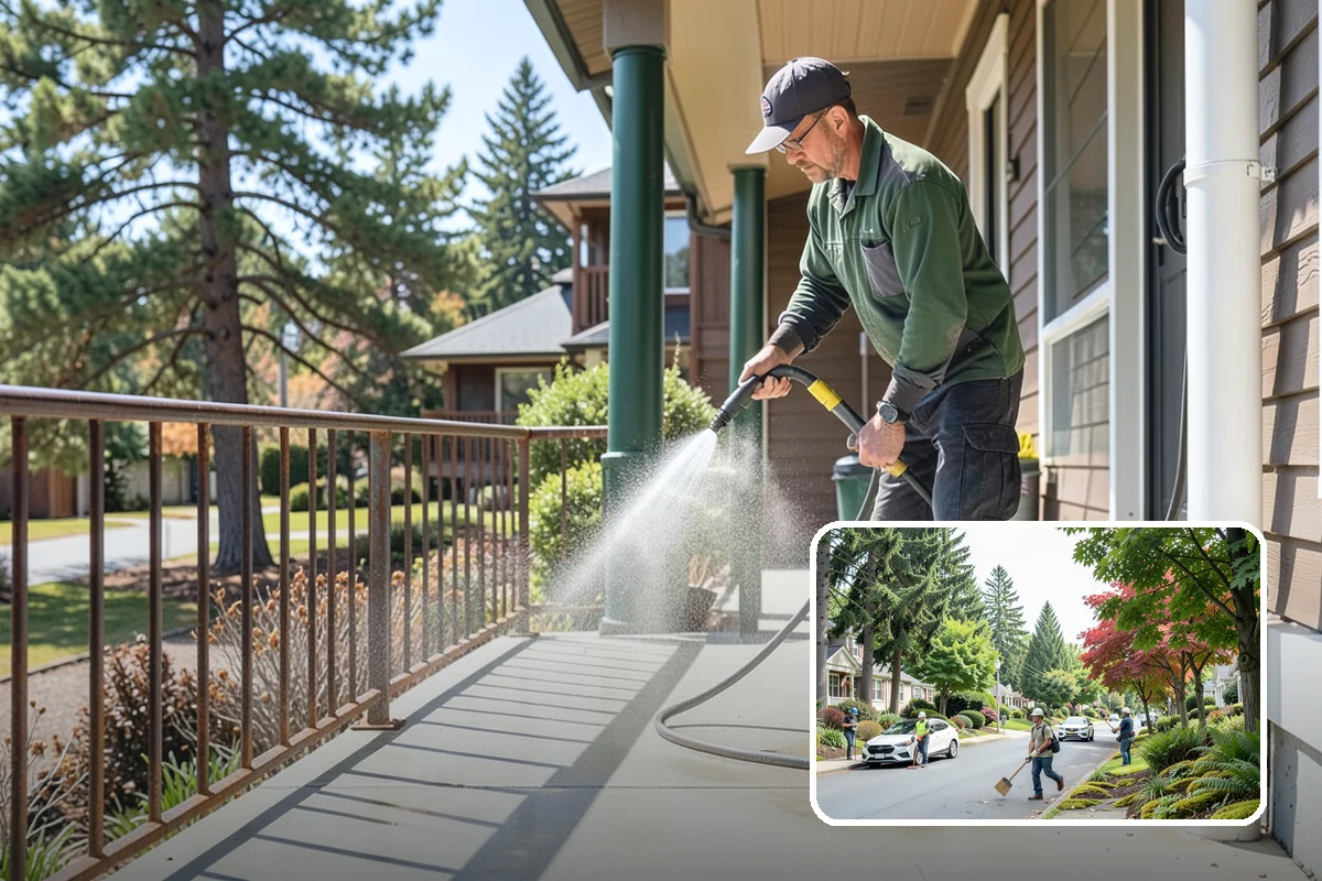 Roof Algae Removal in Beaux Arts Village, King County, WA - Dissolves algae staining for a uniform roof appearance