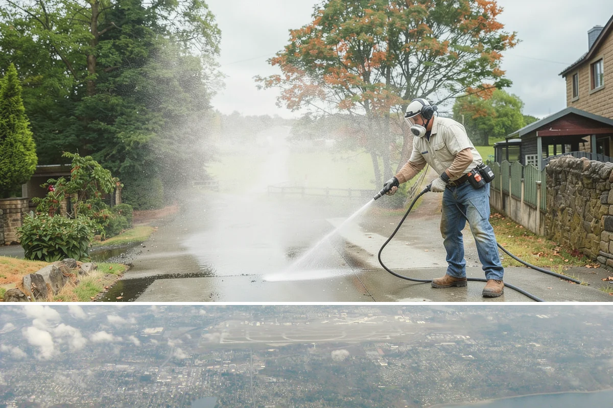 Roof Algae Removal in Burien, King County, WA - The dry summer stretch lets algaecide treatments cure without rain washing them away prematurely.