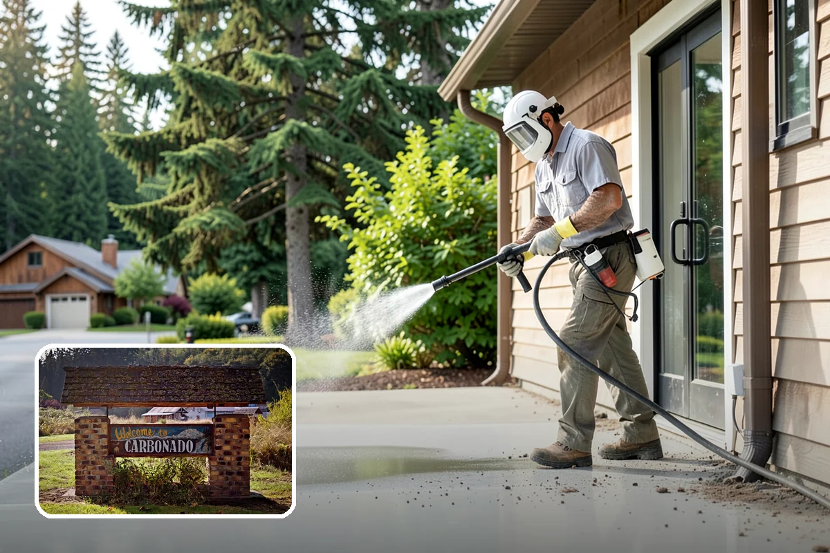 Roof Algae Removal in Carbonado, Pierce County, WA - Dissolves algae staining for a uniform roof appearance