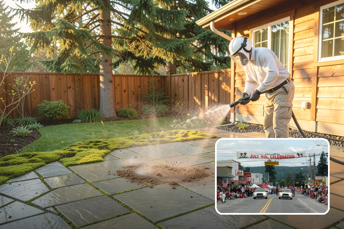 Roof Algae Removal in Carnation, King County, WA - Dissolves algae staining for a uniform roof appearance