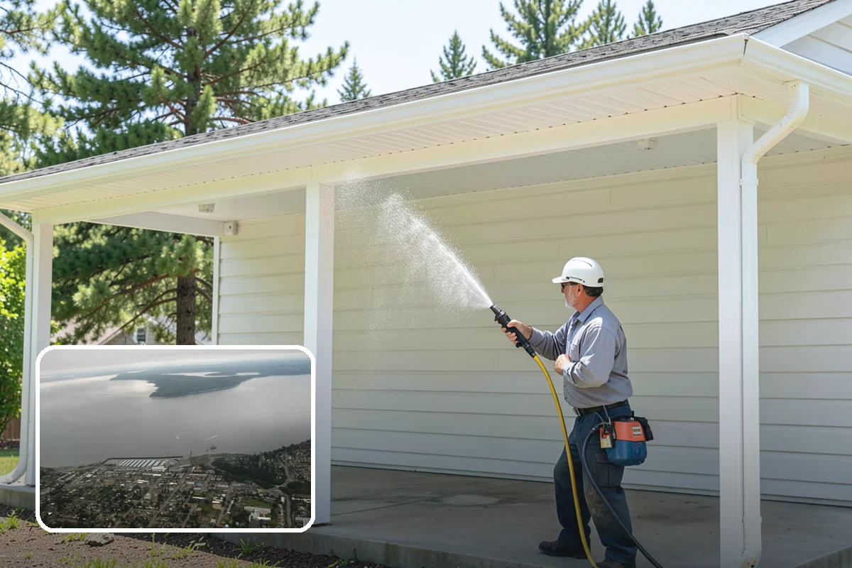 Roof Algae Removal in Des Moines, King County, WA - Dissolves algae staining for a uniform roof appearance