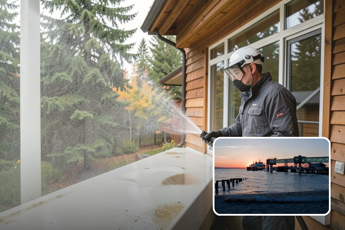 Roof Algae Removal in Edmonds, Snohomish County, WA - Dissolves algae staining for a uniform roof appearance