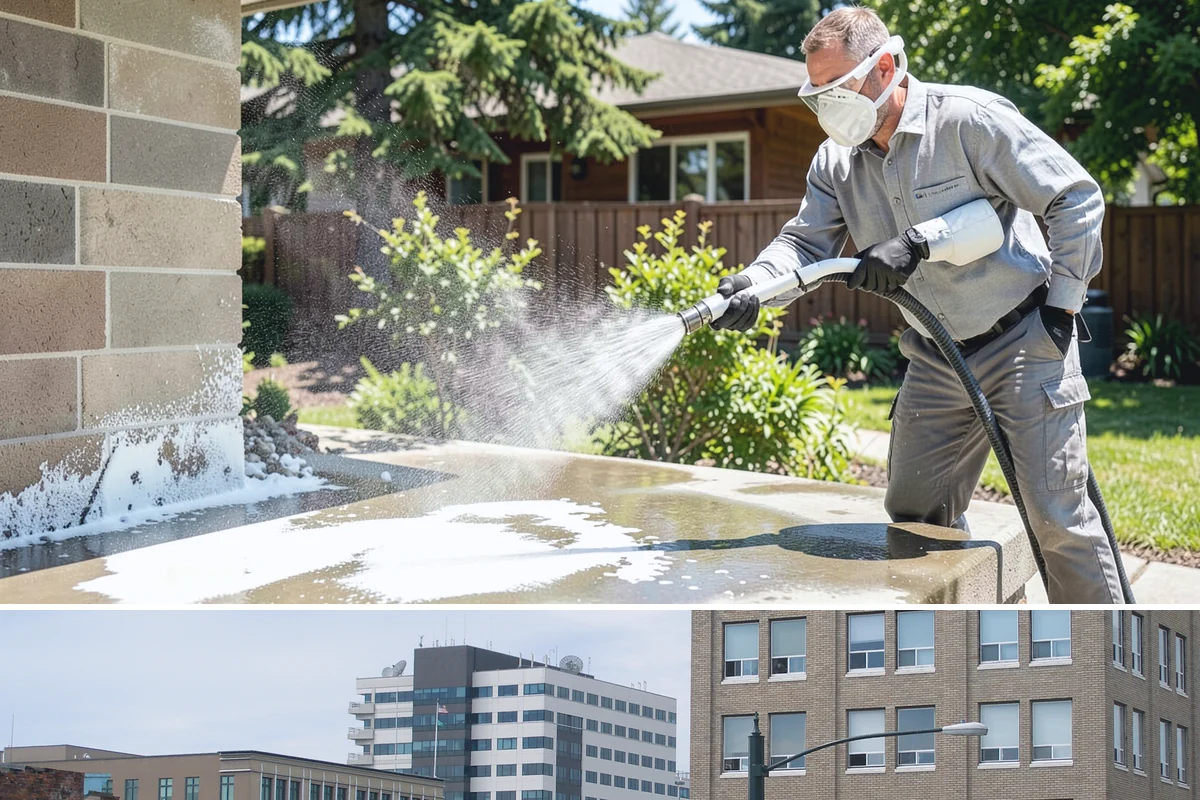 Roof Algae Removal in Everett, Snohomish County, WA - The dry summer stretch lets algaecide treatments cure without rain washing them away prematurely.