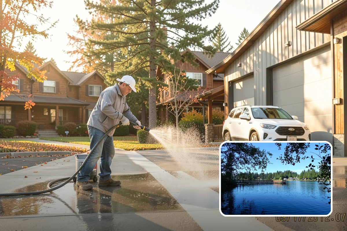 Roof Algae Removal in Federal Way, King County, WA - Dissolves algae staining for a uniform roof appearance