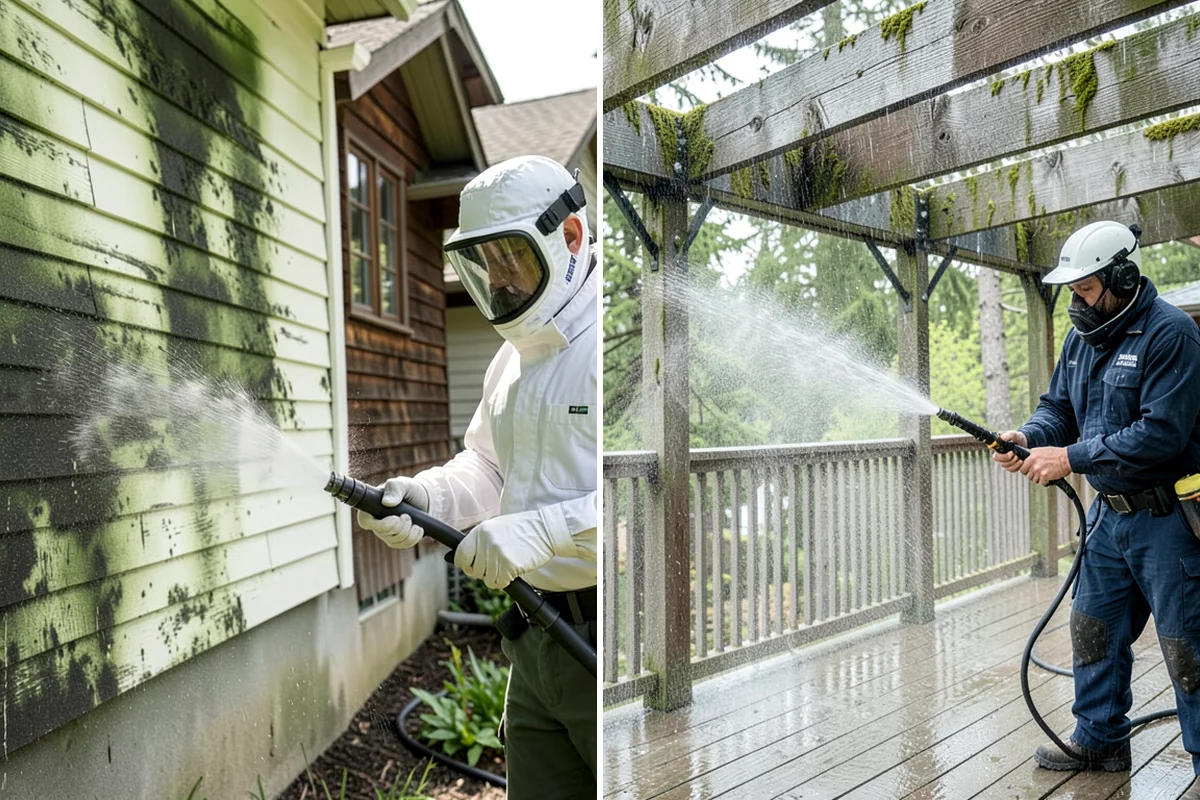 Roof Algae Removal in Federal Way, King County, WA - Identify algae-affected slopes and shaded problem zones