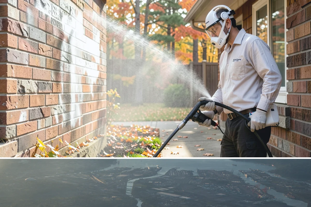 Roof Algae Removal in Fife, Pierce County, WA - The dry summer stretch lets algaecide treatments cure without rain washing them away prematurely.