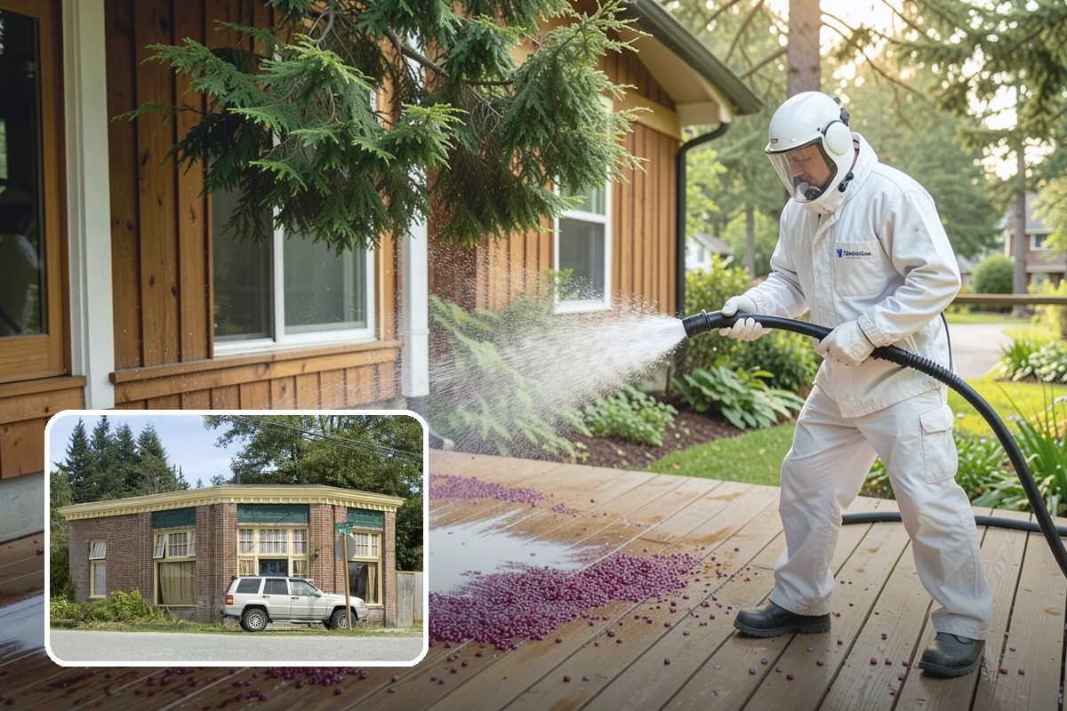 Roof Algae Removal in Hamilton, Skagit County, WA - Dissolves algae staining for a uniform roof appearance