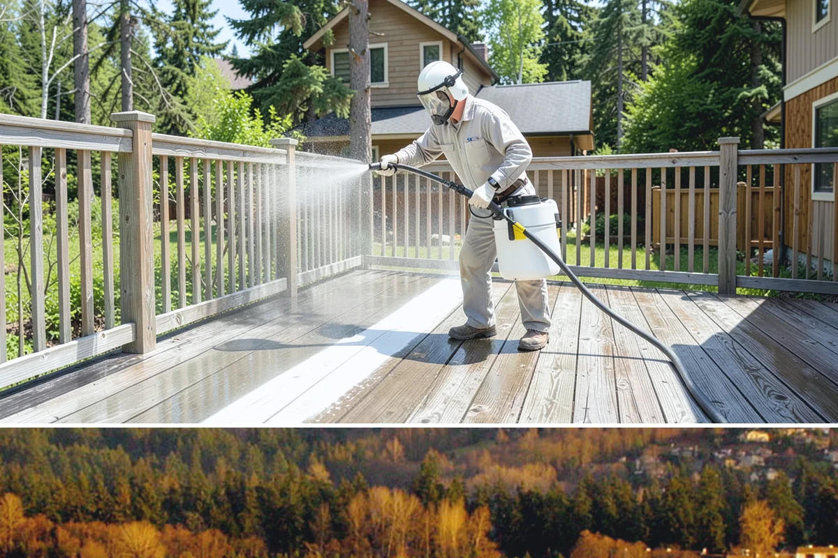 Roof Algae Removal in Kenmore, King County, WA - The dry summer stretch lets algaecide treatments cure without rain washing them away prematurely.