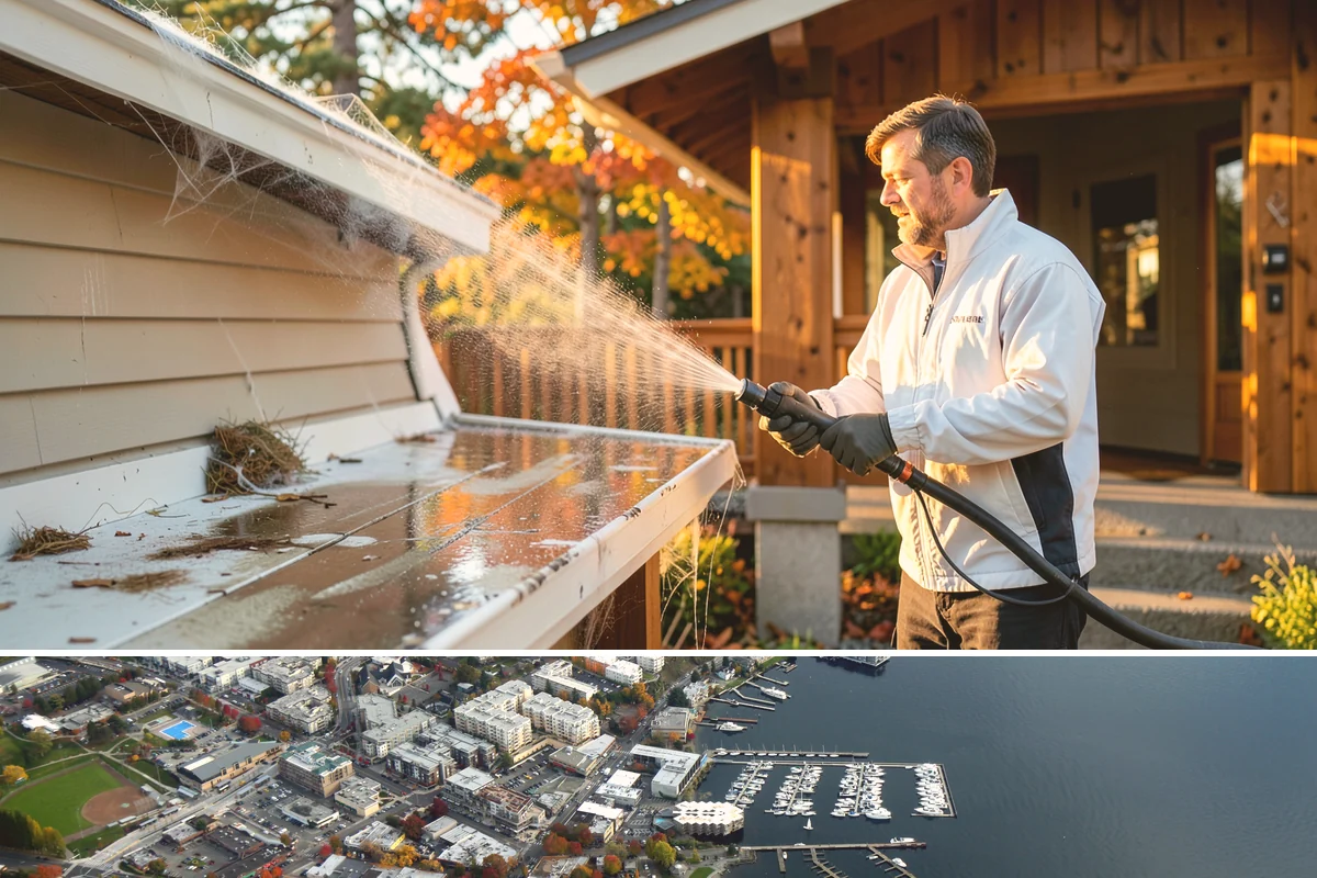 Roof Algae Removal in Kirkland, King County, WA - The dry summer stretch lets algaecide treatments cure without rain washing them away prematurely.
