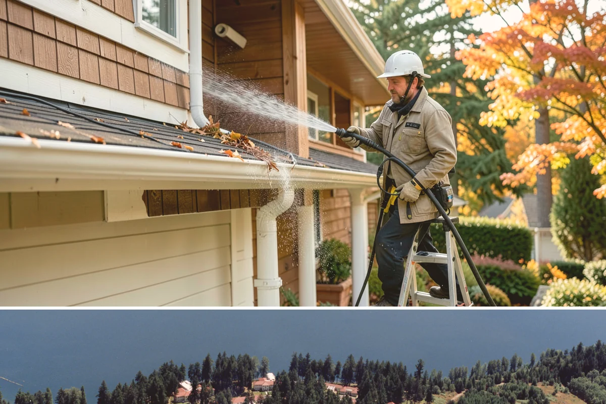 Roof Algae Removal in Lakewood, Pierce County, WA - The dry summer stretch lets algaecide treatments cure without rain washing them away prematurely.