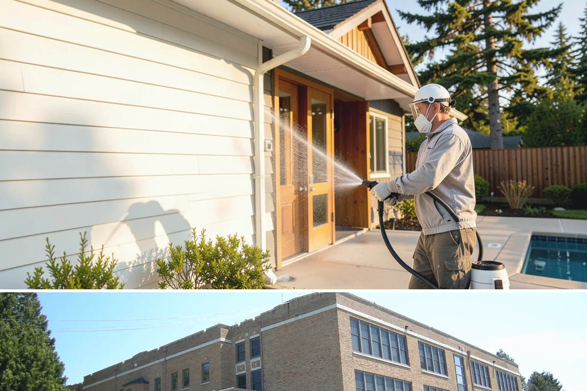 Roof Algae Removal in Maple Valley, King County, WA - The dry summer stretch lets algaecide treatments cure without rain washing them away prematurely.