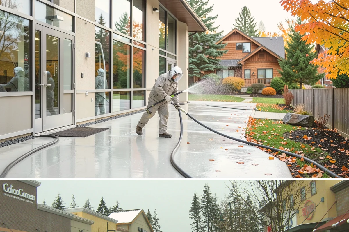 Roof Algae Removal in Mill Creek, Snohomish County, WA - The dry summer stretch lets algaecide treatments cure without rain washing them away prematurely.