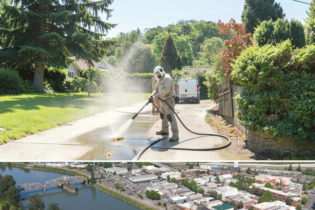 Roof Algae Removal in Mount Vernon, Skagit County, WA - The dry summer stretch lets algaecide treatments cure without rain washing them away prematurely.