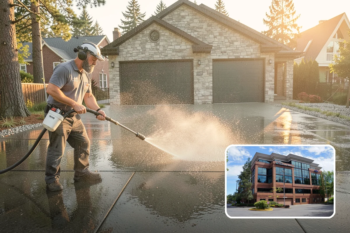 Roof Algae Removal in Mountlake Terrace, Snohomish County, WA - Dissolves algae staining for a uniform roof appearance