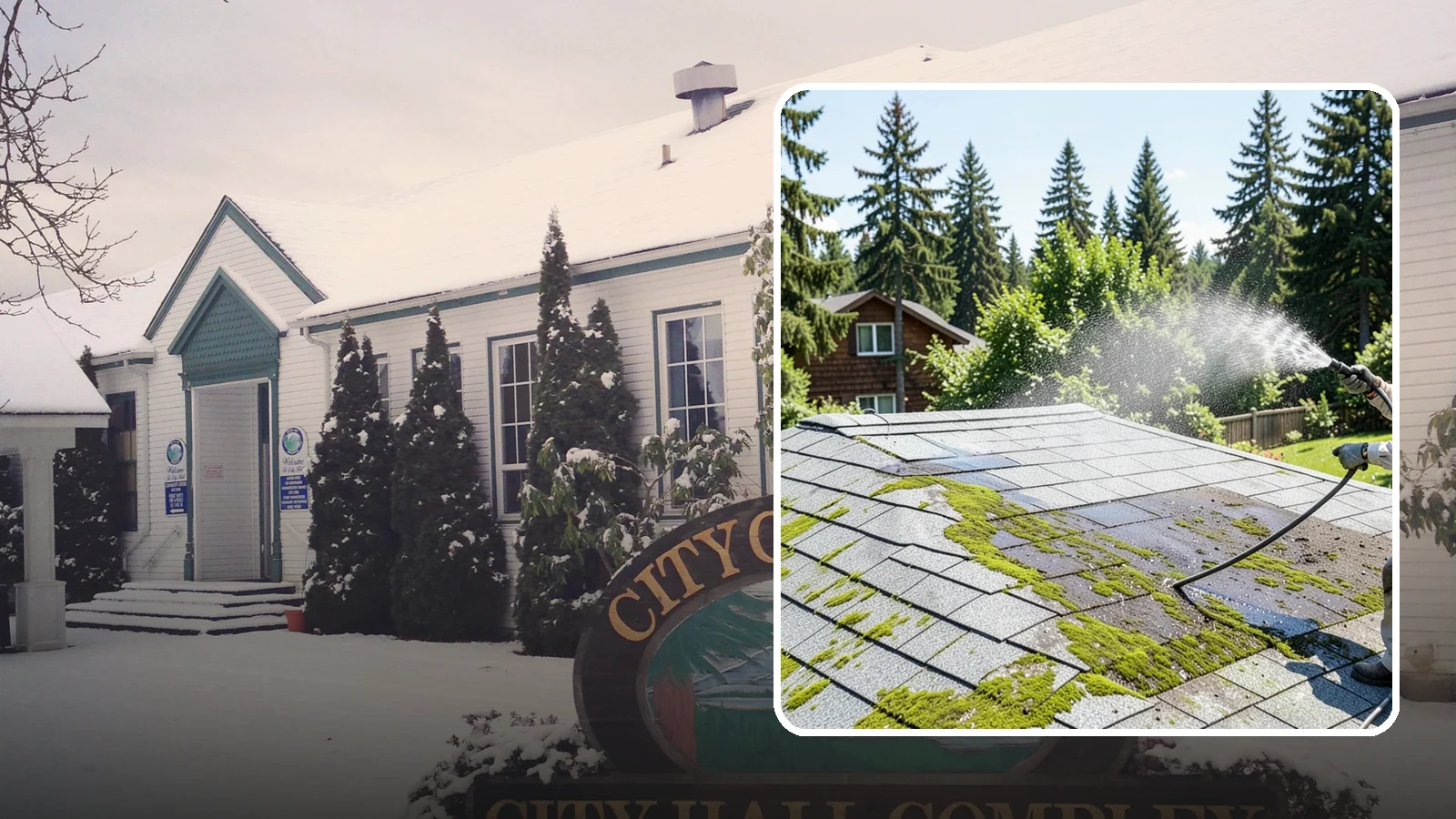 Roof Algae Removal in Pacific, King County, WA - Soft wash algae removal that dissolves the dark biological staining spreading across Northwest rooftops.