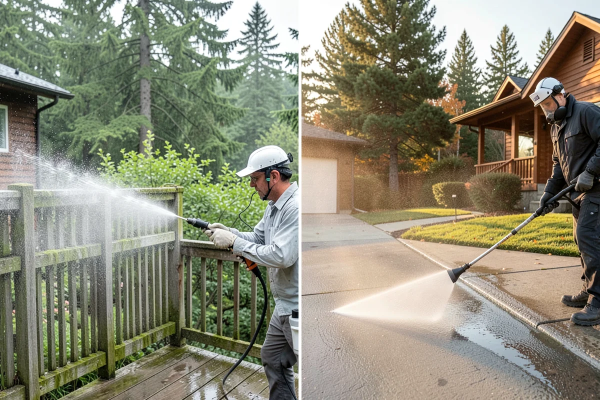 Roof Algae Removal in SeaTac, King County, WA - Identify algae-affected slopes and shaded problem zones
