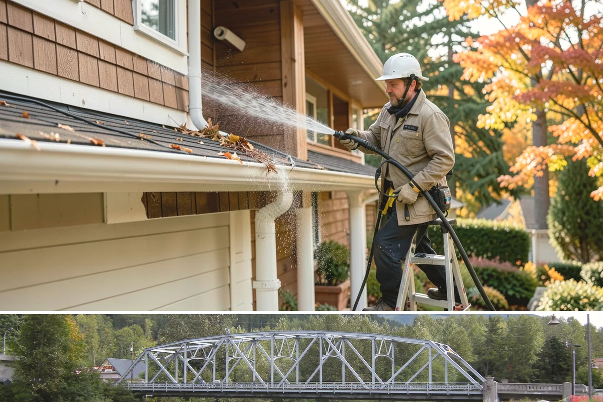 Roof Algae Removal in Skykomish, King County, WA - The dry summer stretch lets algaecide treatments cure without rain washing them away prematurely.