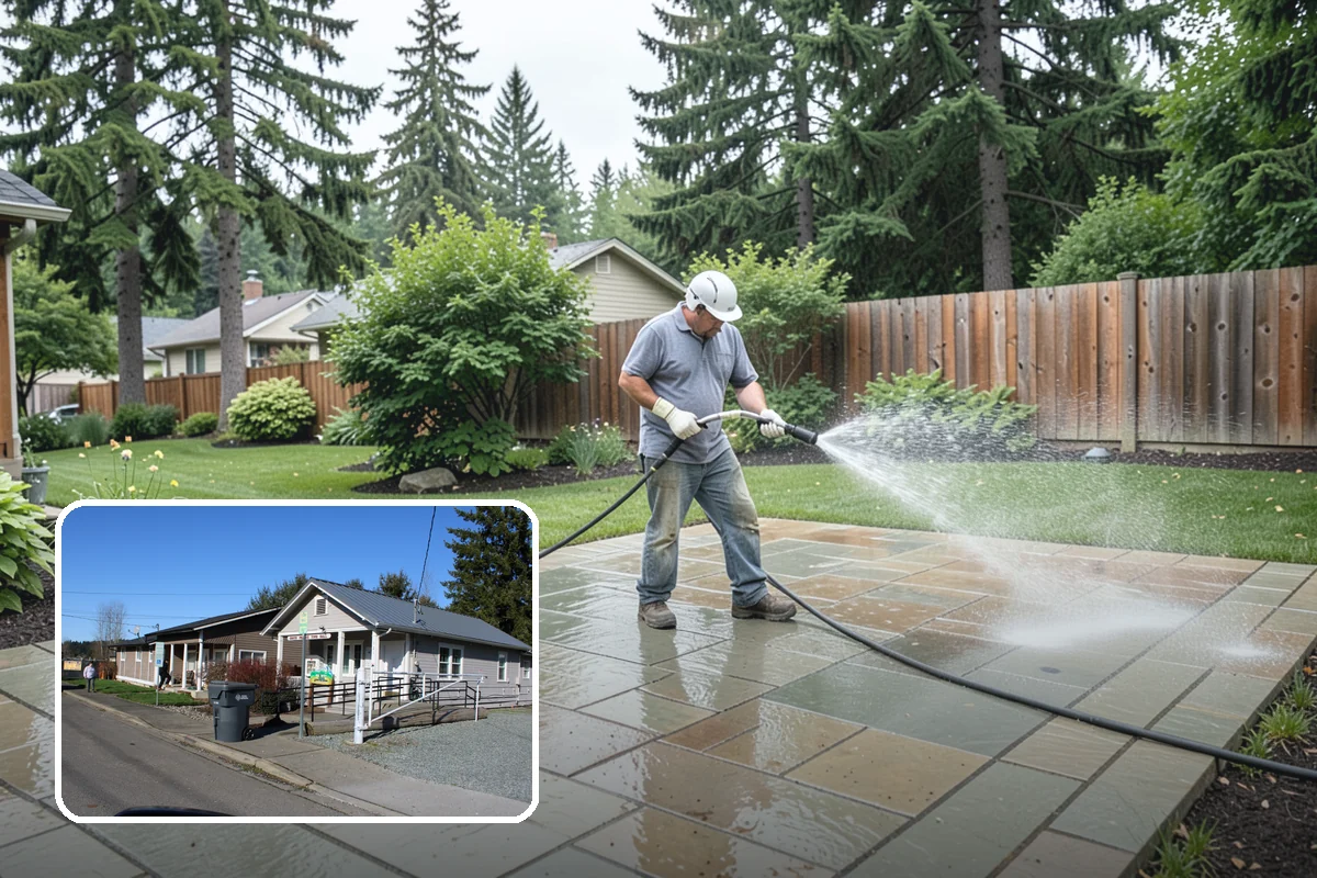 Roof Algae Removal in South Prairie, Pierce County, WA - Dissolves algae staining for a uniform roof appearance