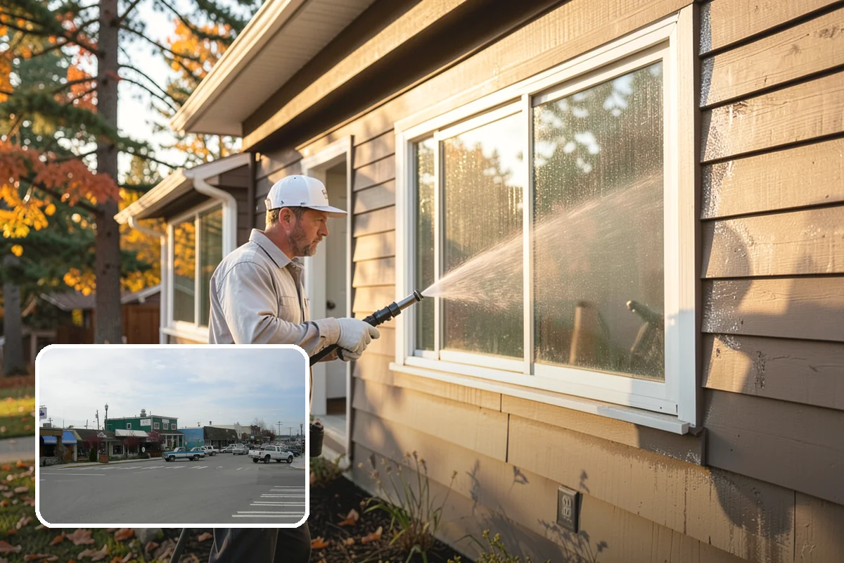 Roof Algae Removal in Stanwood, Snohomish County, WA - Dissolves algae staining for a uniform roof appearance