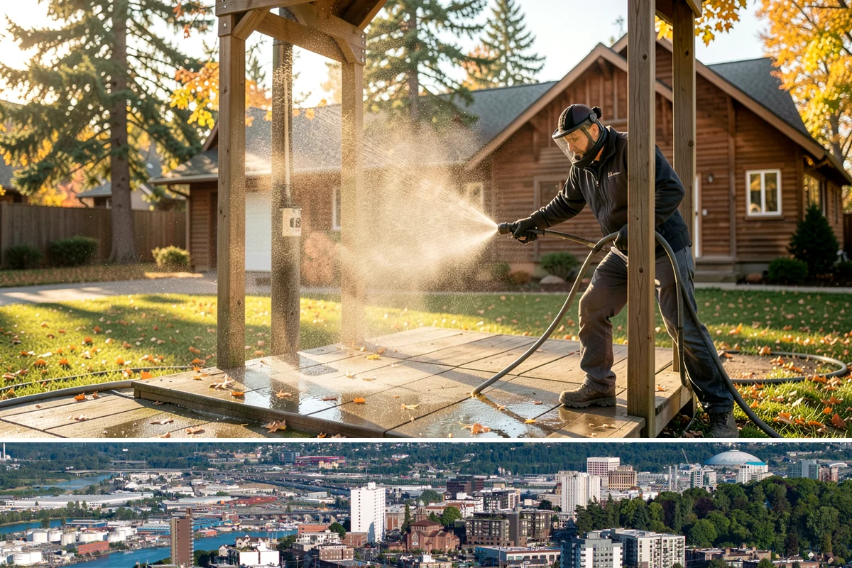 Roof Algae Removal in Tacoma, Pierce County, WA - The dry summer stretch lets algaecide treatments cure without rain washing them away prematurely.