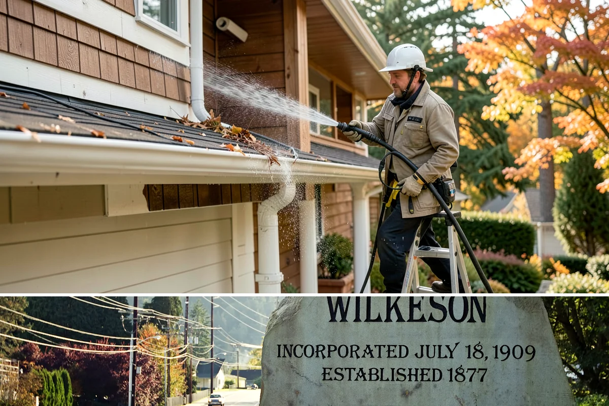 Roof Algae Removal in Wilkeson, Pierce County, WA - The dry summer stretch lets algaecide treatments cure without rain washing them away prematurely.
