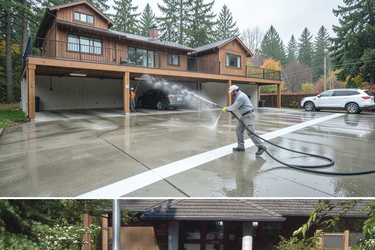 Roof Algae Removal in Yarrow Point, King County, WA - The dry summer stretch lets algaecide treatments cure without rain washing them away prematurely.