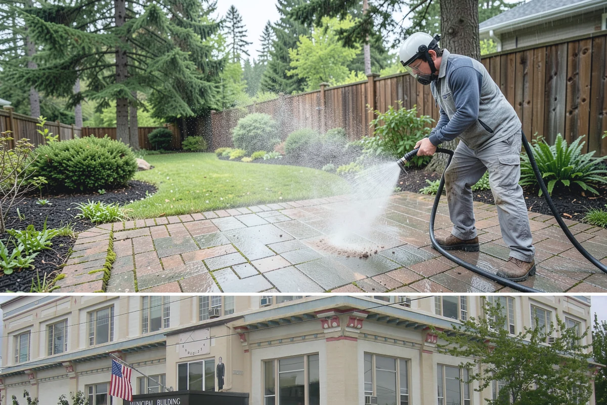 Roof Black Streak Removal in Anacortes, Skagit County, WA - Warm, dry summer days give streak treatments the best chance to work thoroughly in one visit.