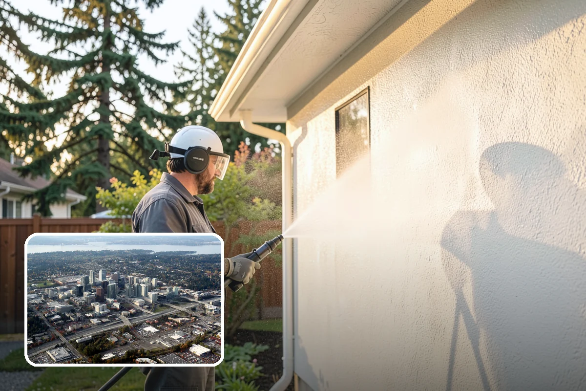 Roof Black Streak Removal in Bellevue, King County, WA - Erases distracting black streaks that lower curb appeal