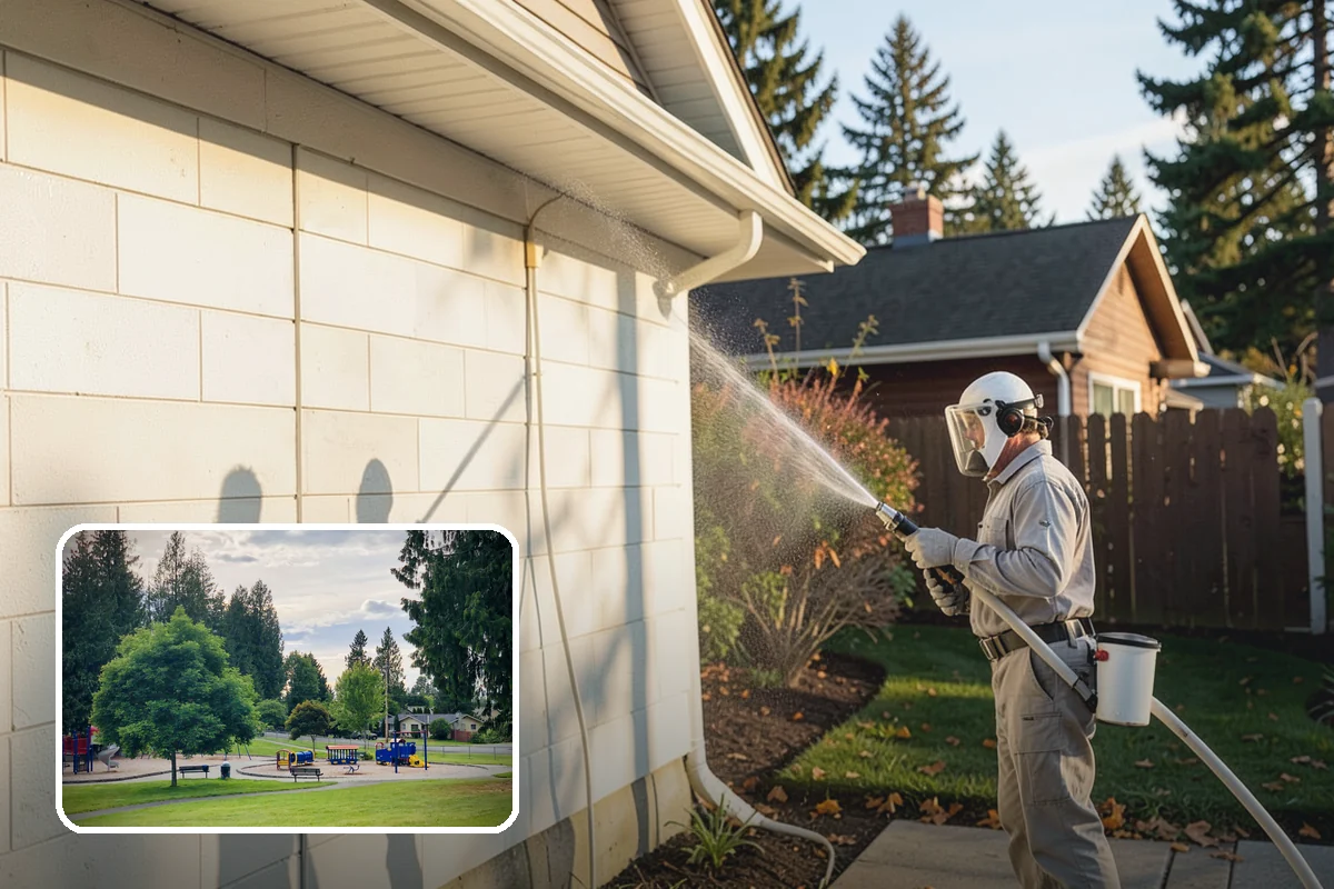 Roof Black Streak Removal in Bonney Lake, Pierce County, WA - Erases distracting black streaks that lower curb appeal