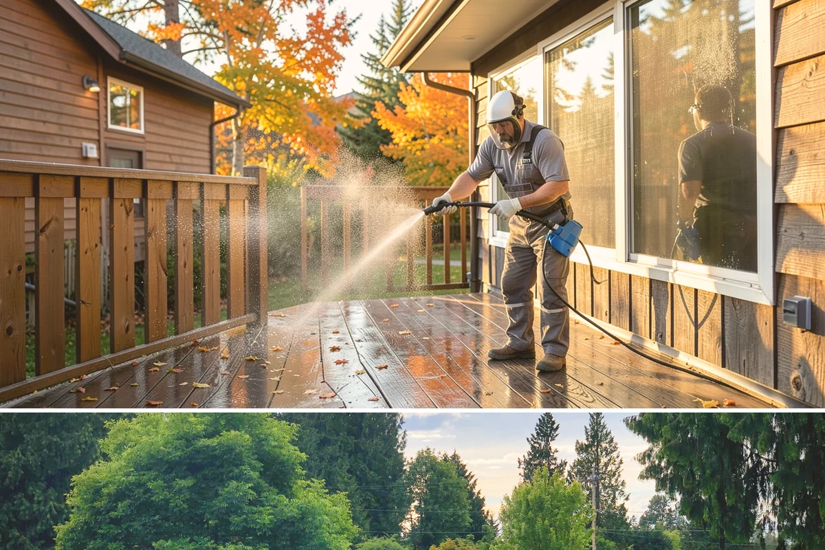Roof Black Streak Removal in Bonney Lake, Pierce County, WA - Warm, dry summer days give streak treatments the best chance to work thoroughly in one visit.