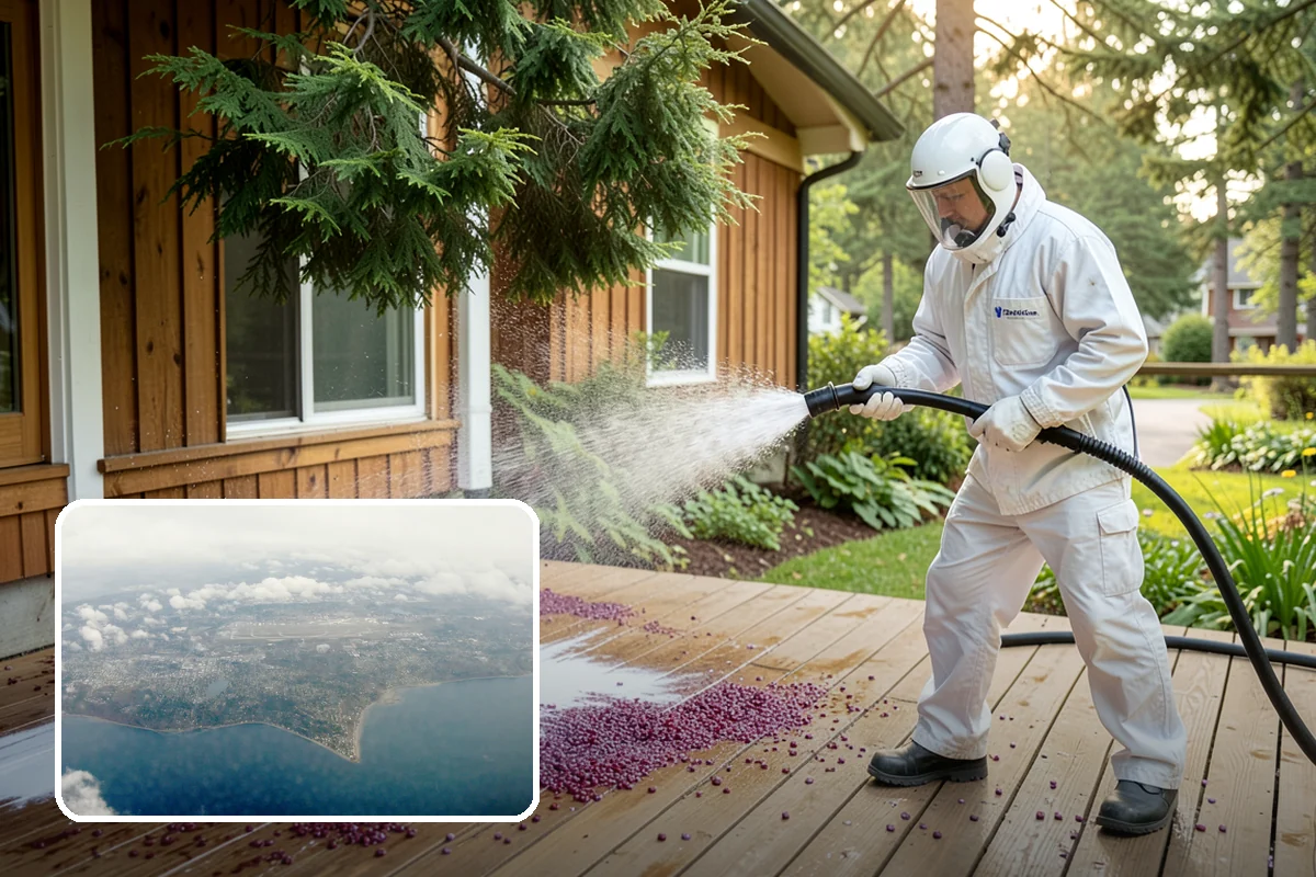 Roof Black Streak Removal in Burien, King County, WA - Erases distracting black streaks that lower curb appeal