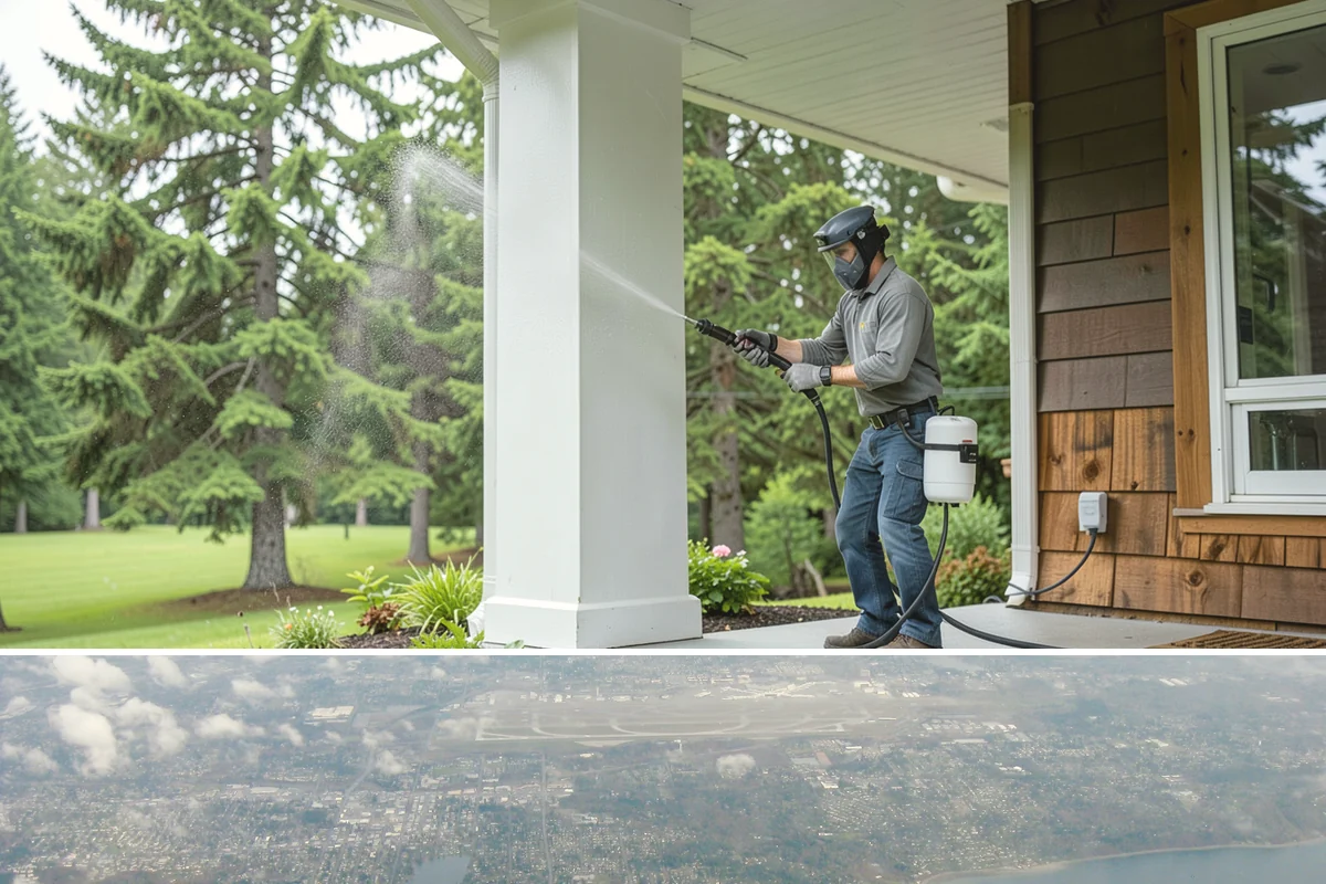 Roof Black Streak Removal in Burien, King County, WA - Warm, dry summer days give streak treatments the best chance to work thoroughly in one visit.