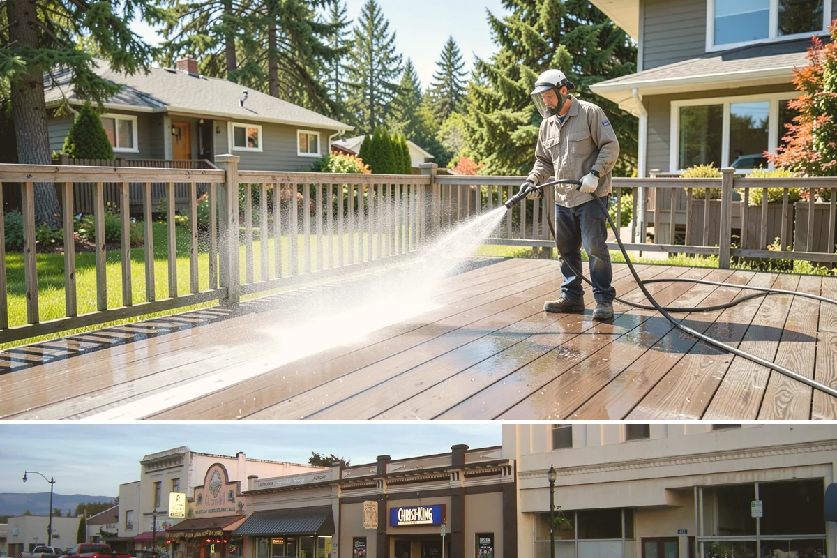 Roof Black Streak Removal in Burlington, Skagit County, WA - Warm, dry summer days give streak treatments the best chance to work thoroughly in one visit.