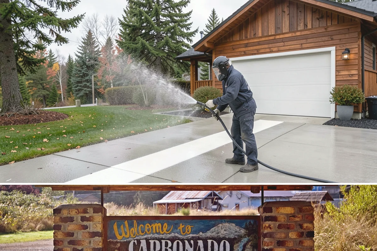 Roof Black Streak Removal in Carbonado, Pierce County, WA - Warm, dry summer days give streak treatments the best chance to work thoroughly in one visit.