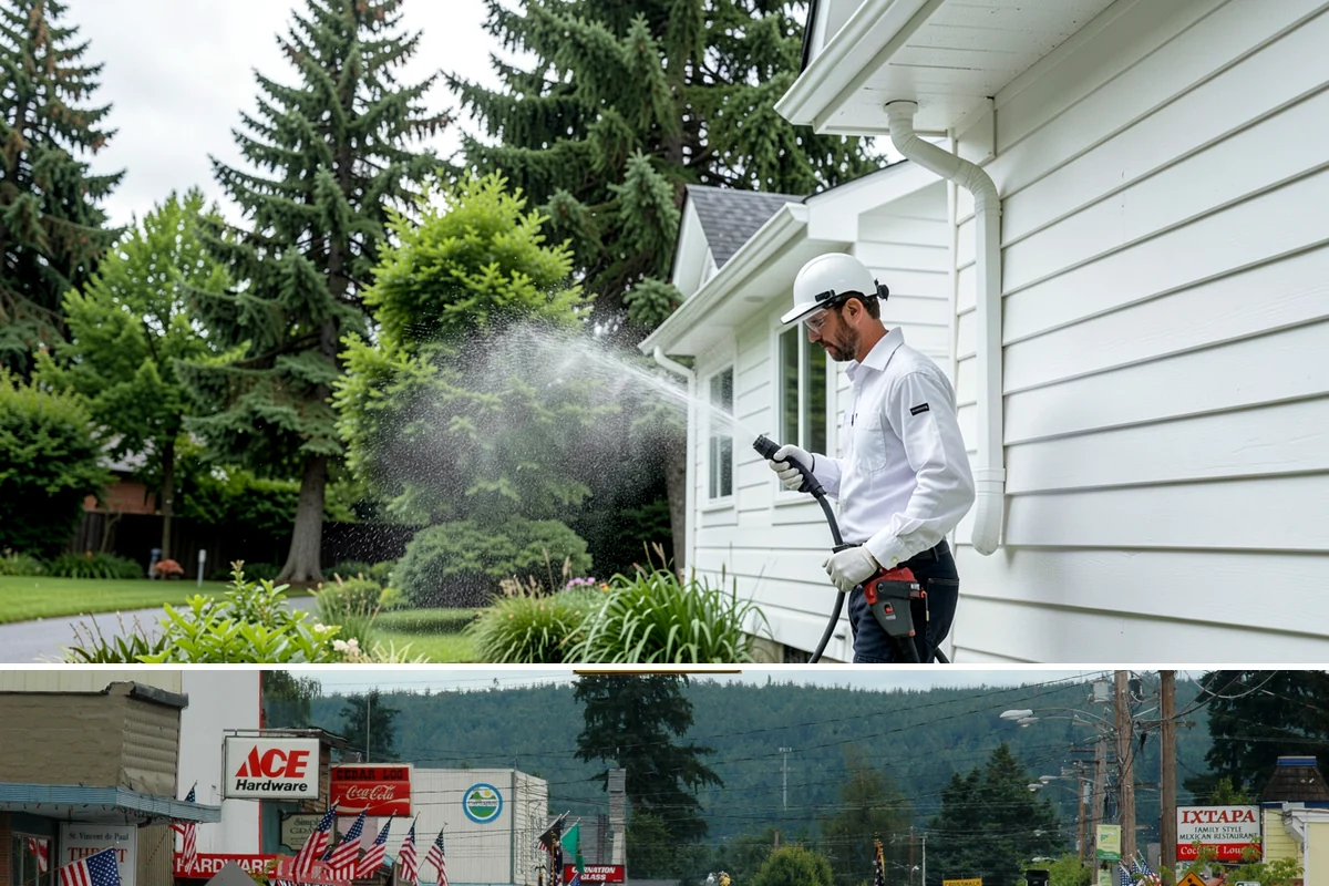 Roof Black Streak Removal in Carnation, King County, WA - Warm, dry summer days give streak treatments the best chance to work thoroughly in one visit.