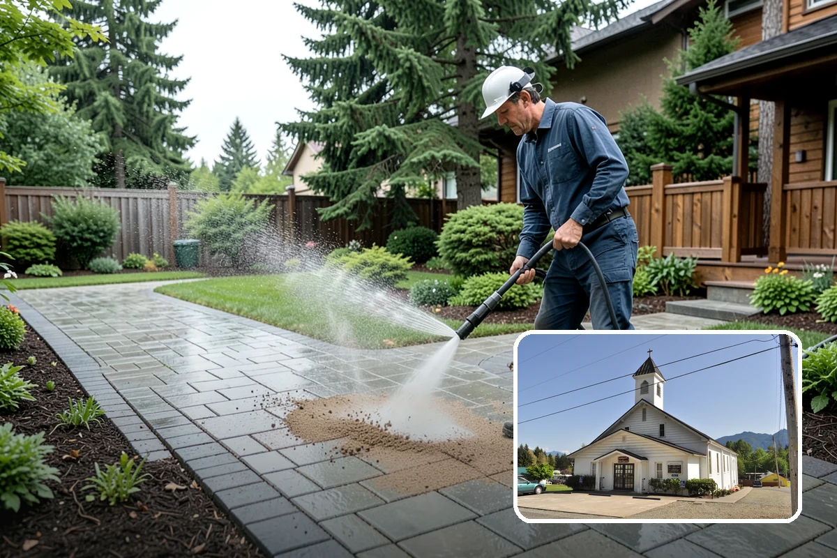 Roof Black Streak Removal in Concrete, Skagit County, WA - Erases distracting black streaks that lower curb appeal