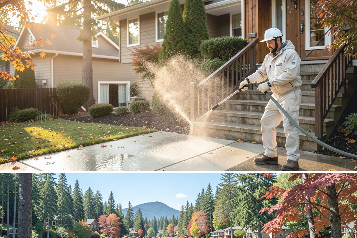 Roof Black Streak Removal in Covington, King County, WA - Warm, dry summer days give streak treatments the best chance to work thoroughly in one visit.