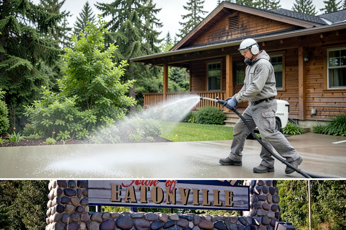 Roof Black Streak Removal in Eatonville, Pierce County, WA - Warm, dry summer days give streak treatments the best chance to work thoroughly in one visit.