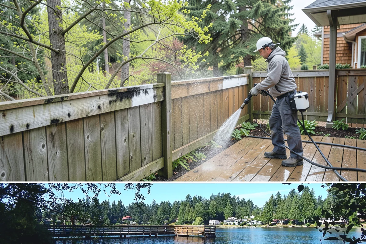 Roof Black Streak Removal in Federal Way, King County, WA - Warm, dry summer days give streak treatments the best chance to work thoroughly in one visit.