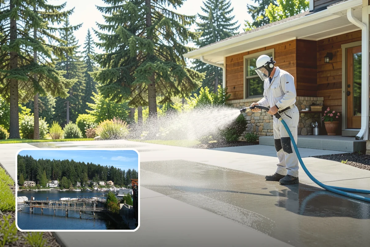 Roof Black Streak Removal in Gig Harbor, Pierce County, WA - Erases distracting black streaks that lower curb appeal