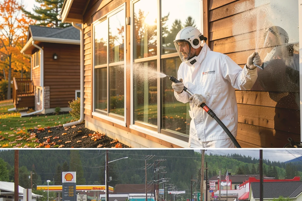 Roof Black Streak Removal in Granite Falls, Snohomish County, WA - Warm, dry summer days give streak treatments the best chance to work thoroughly in one visit.